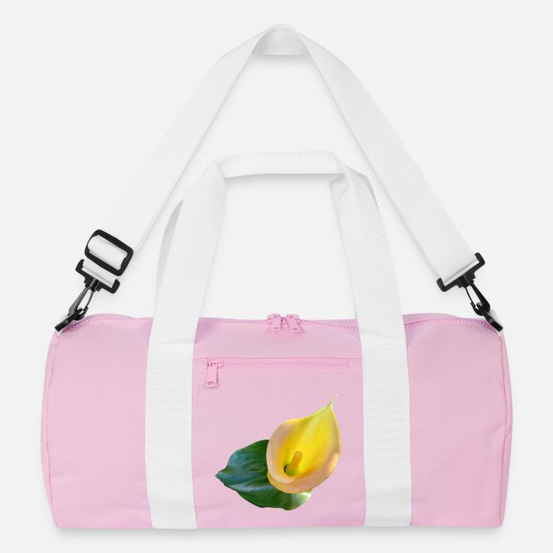 GELBE CALLA-LILIE - Recycelte Duffel Bag - Rosa/Weiß