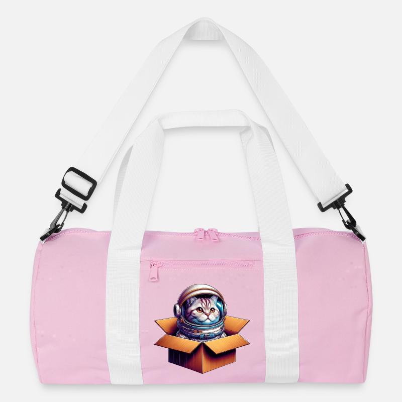 Katze Astronaut Recycelte Duffel Bag