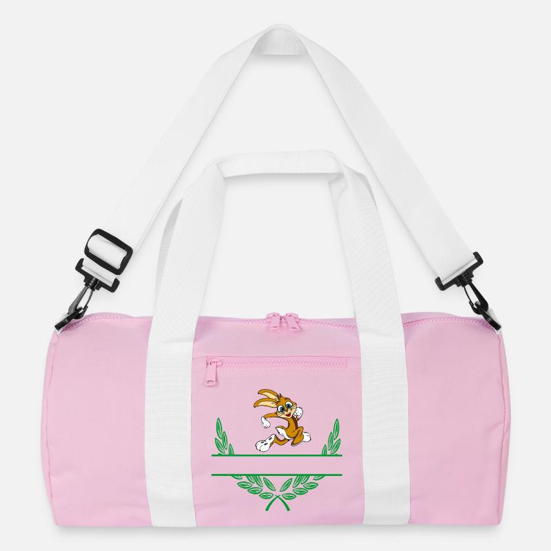 Rabbit Laurel Wreath with Namespace Recycled Duffel Bag