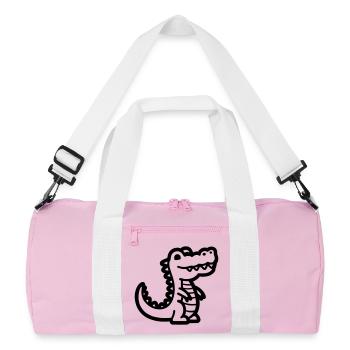 alligator - Sac de sport recyclé - rose/blanc - Devant