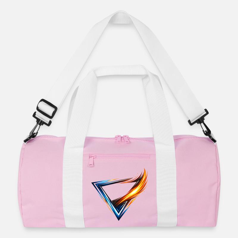 Leotard Design Triangle Blue Orange Dynamic Style Recycled Duffel Bag