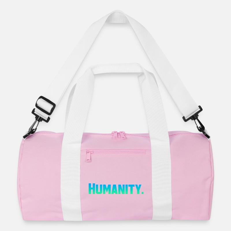Humanity - Recycelte Duffel Bag - Rosa/Weiß