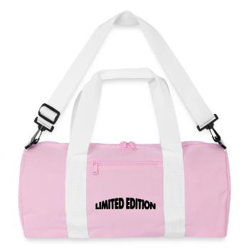 Limited Edition - Recycelte Duffel Bag - Rosa/Weiß - Vorne