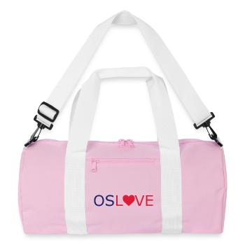 Oslo - Amour - OSLOVE - Norvège - Norvège - Norvège - Sac de sport recyclé - rose/blanc - Devant