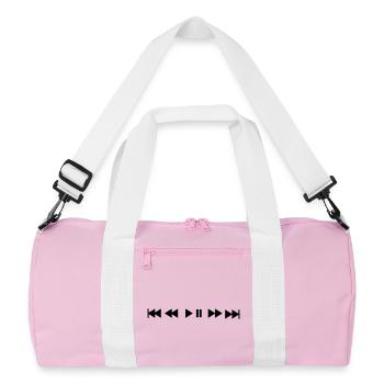 musique - Sac de sport recyclé - rose/blanc - Devant