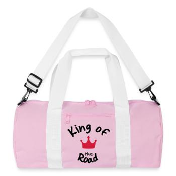 Biker - Recycled Duffel Bag - pink/white - Front