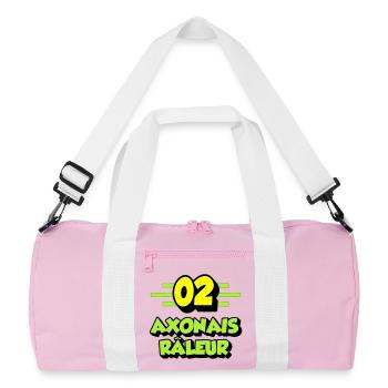 Axonais râleur - Sac de sport recyclé - rose/blanc - Devant