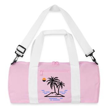 Île Palm - Sac de sport recyclé - rose/blanc - Devant