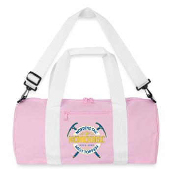 Kebnekaise Nordic Mountain Heritage - Recycled Duffel Bag - pink/white - Front