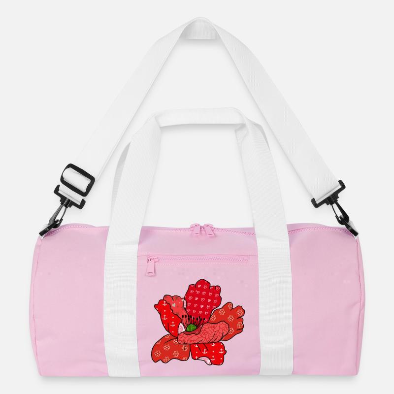 Roter_Mustermohn Recycelte Duffel Bag