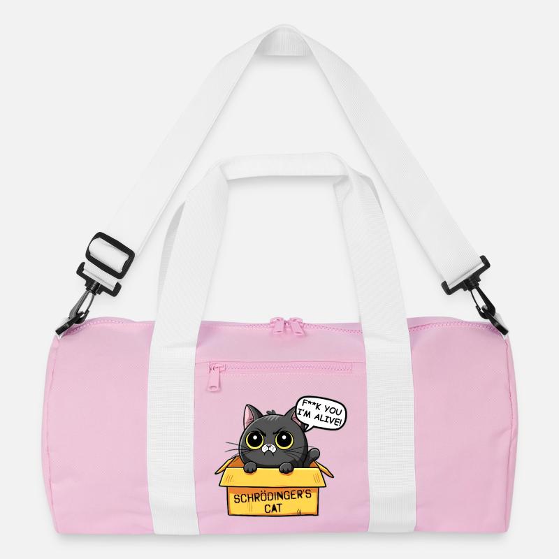 Schrödinger Katzenbox Lustige Katze Recycelte Duffel Bag