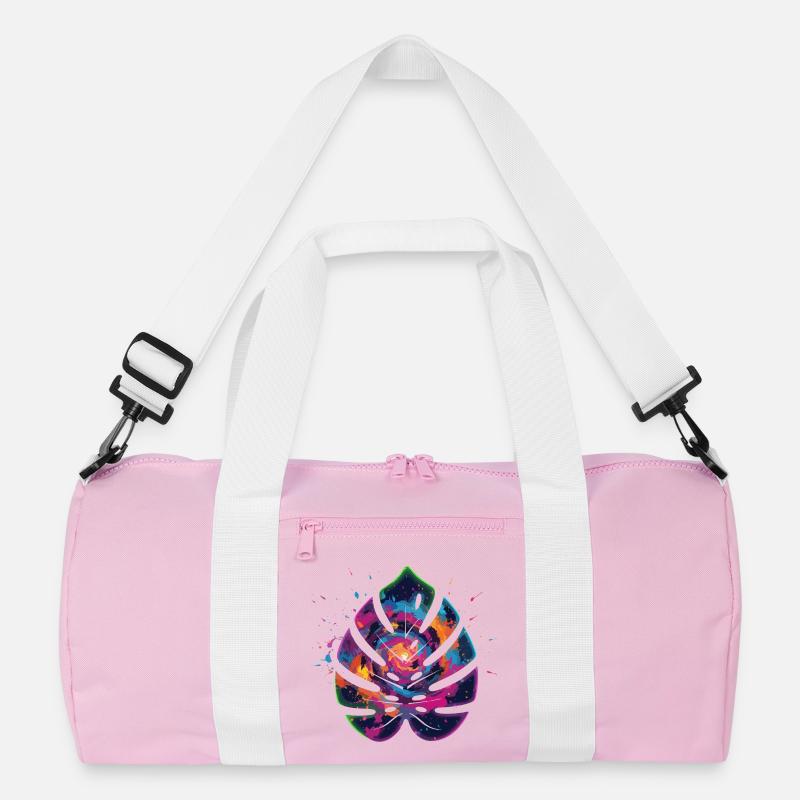 Farbexplosion Blattdesign Recycelte Duffel Bag