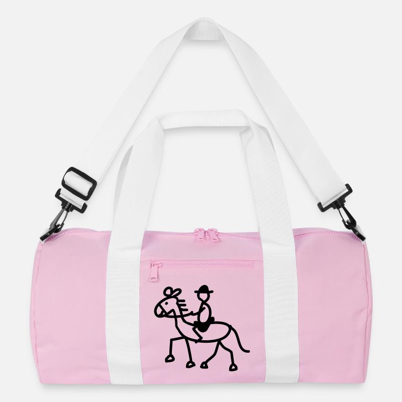 reiter reiten kind Recycelte Duffel Bag