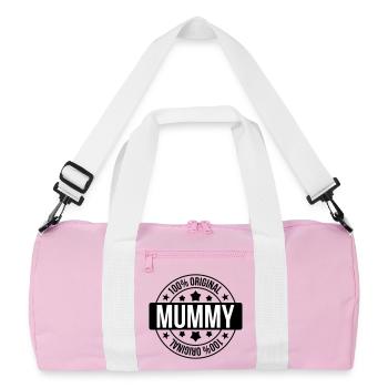 Best Mom - Mother's Day - Recycled Duffel Bag - pink/white - Front