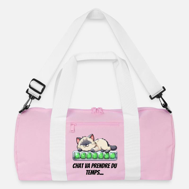Katze wird Zeit brauchen - süßes Kätzchen Recycelte Duffel Bag