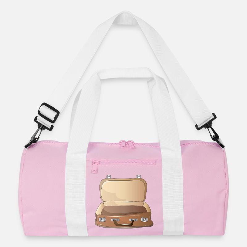 Retro Koffer geöffnet-Nostalgischer Reisebegleiter Recycelte Duffel Bag