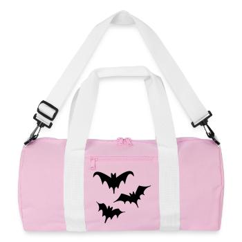 Chauves-souris Halloween Art Trio - Sac de sport recyclé - rose/blanc - Devant