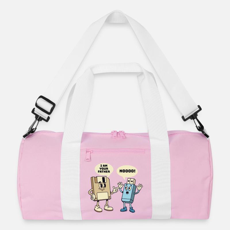 Ich bin dein Vater Diskette Technik Humor Recycelte Duffel Bag