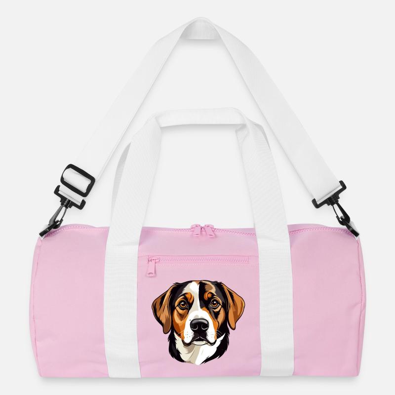 Beagle head vector illustration Recycled Duffel Bag