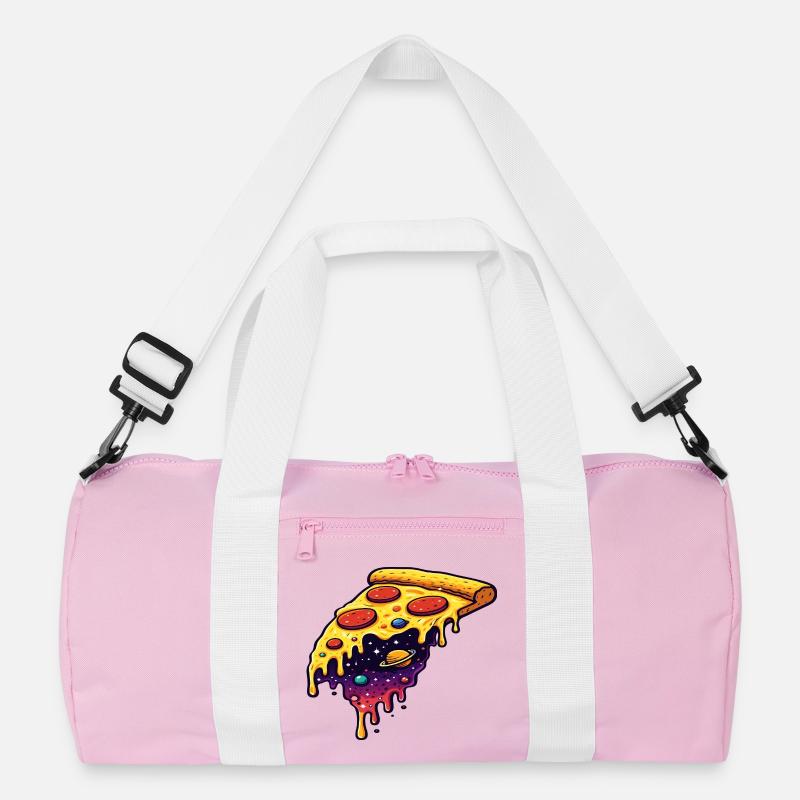 Kosmisches Pizzastück Recycelte Duffel Bag