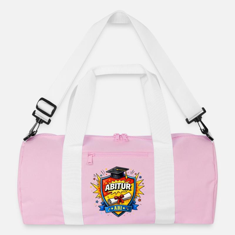 Abitur Abschluss Comic Schild Recycelte Duffel Bag