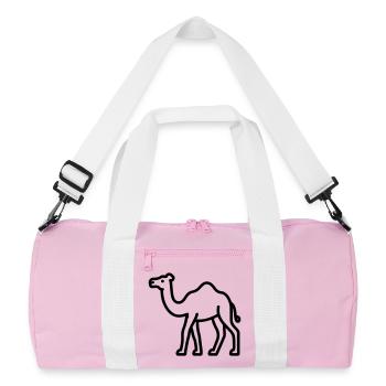 chameau - Sac de sport recyclé - rose/blanc - Devant