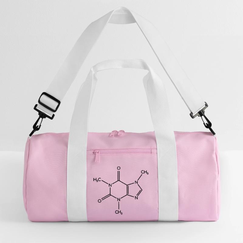 Caffeine Molecule - Structural Formula Recycled Duffel Bag