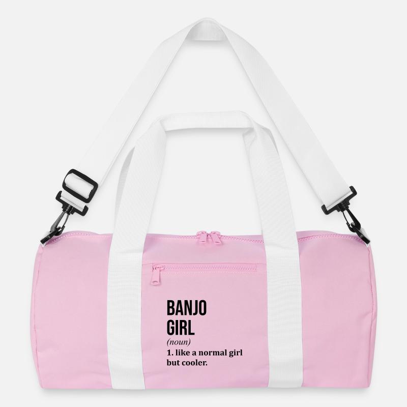 Banjo - Recycelte Duffel Bag - Rosa/Weiß