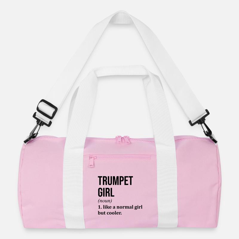 Trompete - Recycelte Duffel Bag - Rosa/Weiß
