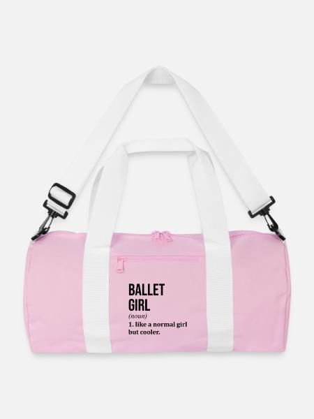 Ballett Ballett Ballett - Recycelte Duffle Bag - Rosa/Weiß
