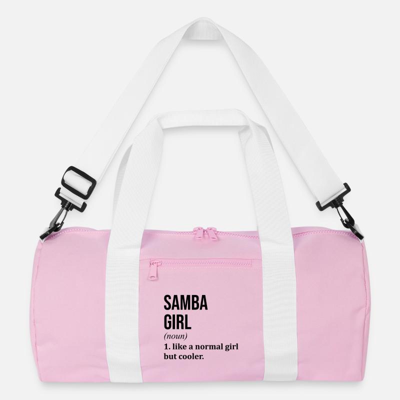Samba - Recycelte Duffel Bag - Rosa/Weiß