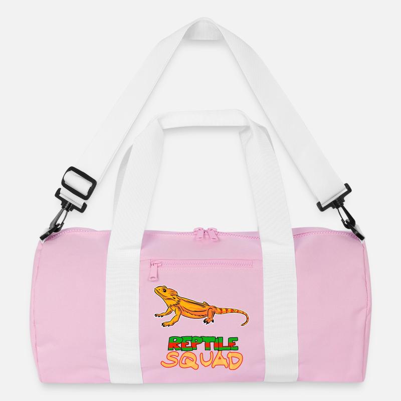 Reptile Squad Bartagame Fun Design Recycelte Duffel Bag