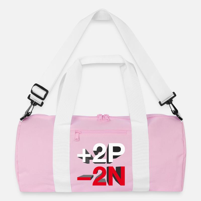 +2P -2N / +Frieden -Hass – lass uns reden. Recycelte Duffel Bag