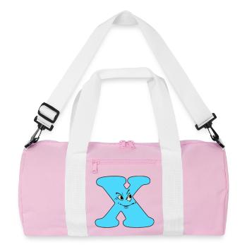 X - Recycled Duffel Bag - pink/white - Front