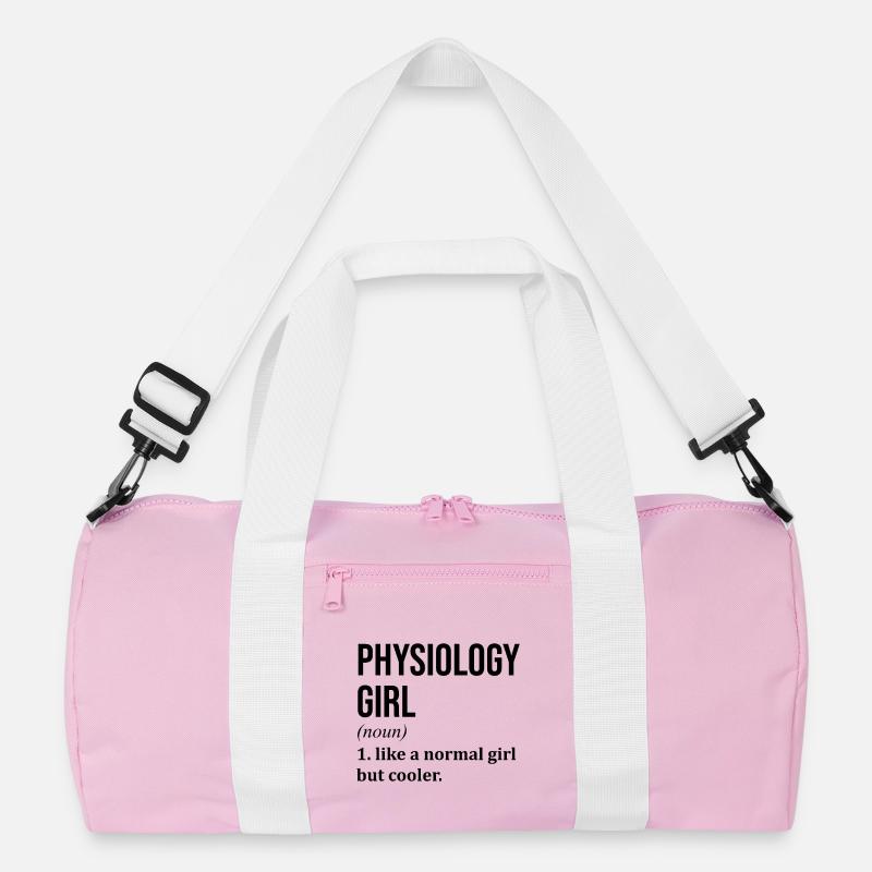 Physiologie - Recycelte Duffel Bag - Rosa/Weiß