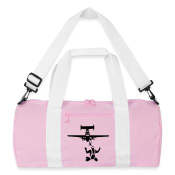 skydiving - Recycled Duffel Bag - pink/white - Front