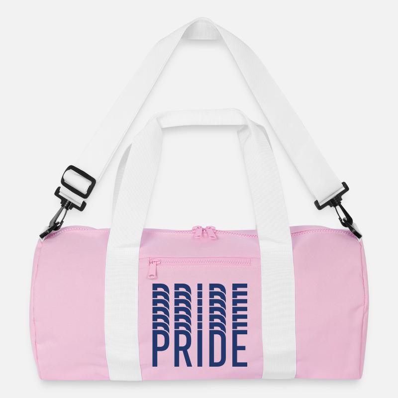 Blue Pride Geometrisches Muster Recycelte Duffel Bag