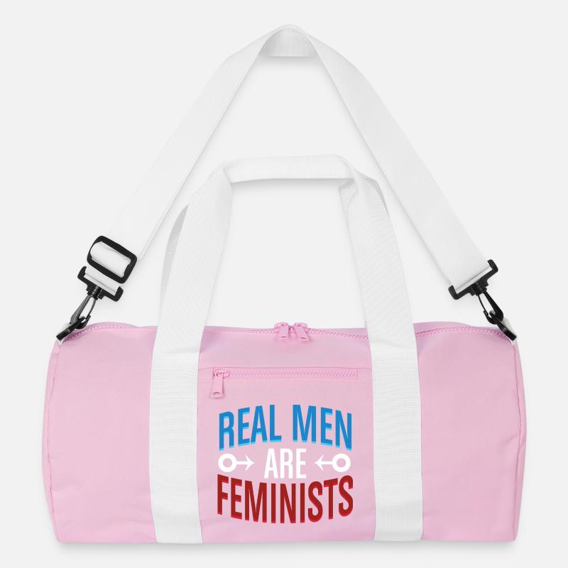 Real Men Are Feminists Equality Statement Tee Recycelte Duffel Bag