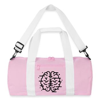Digital Brain AI Tech - Recycled Duffel Bag - pink/white - Front