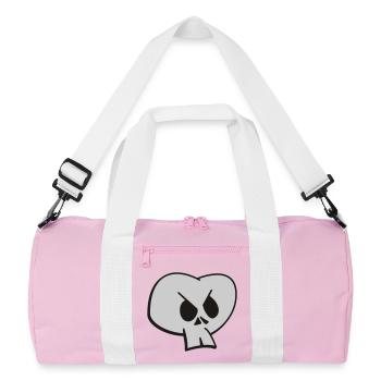 Crâne - Sac de sport recyclé - rose/blanc - Devant
