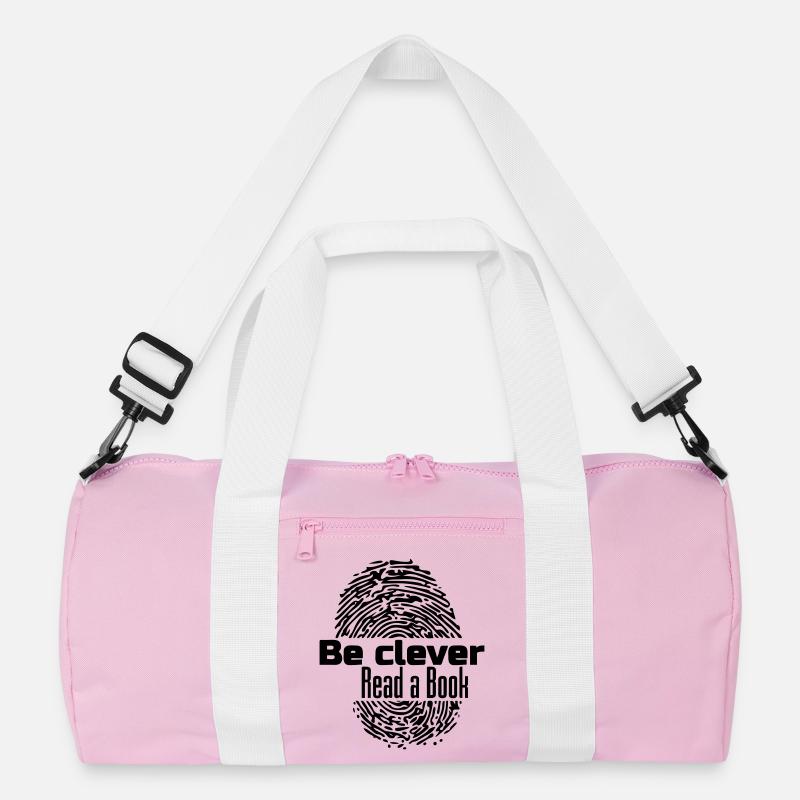 Be clever - Read a Book Buch Bücher Lesen Geschenk Recycelte Duffel Bag