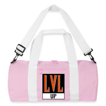 level up nerd cod - Sac de sport recyclé - rose/blanc - Devant