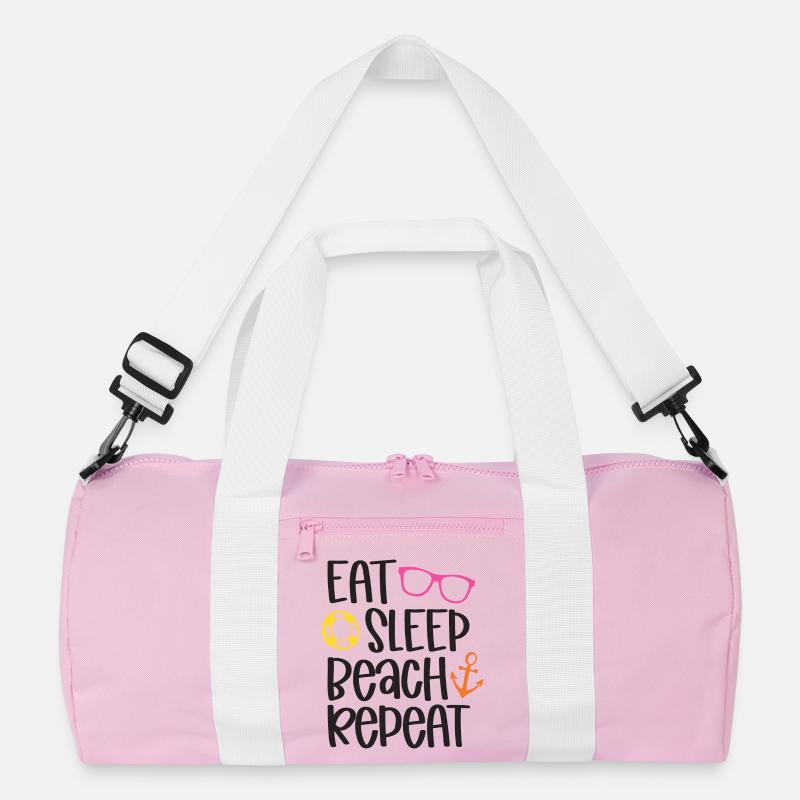 Eat Sleep Beach Repeat Recycled Duffel Bag