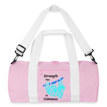 Paresse, Calme - Sac de sport recyclé - rose/blanc - Devant