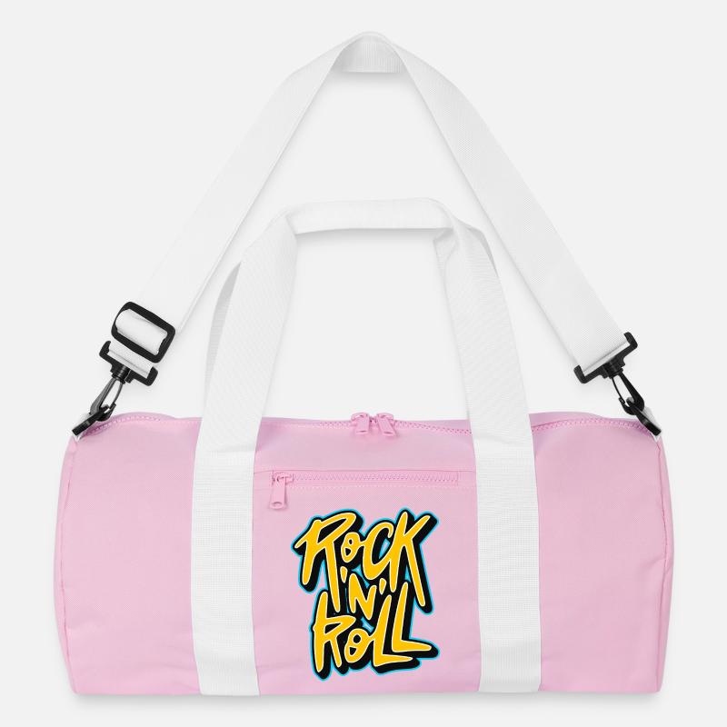 Graffiti Rock 'n' Roll Text-Logo Recycelte Duffel Bag