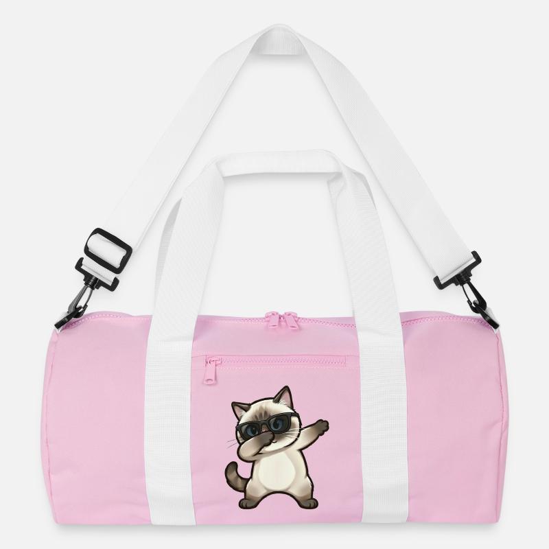 Dabbing Siamkatze Recycelte Duffel Bag