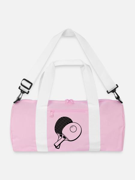 Tischtennis - Recycelte Duffle Bag - Rosa/Weiß