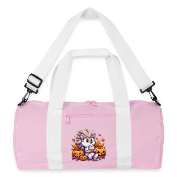 Hérisson boit Halloween - Sac de sport recyclé - rose/blanc - Devant