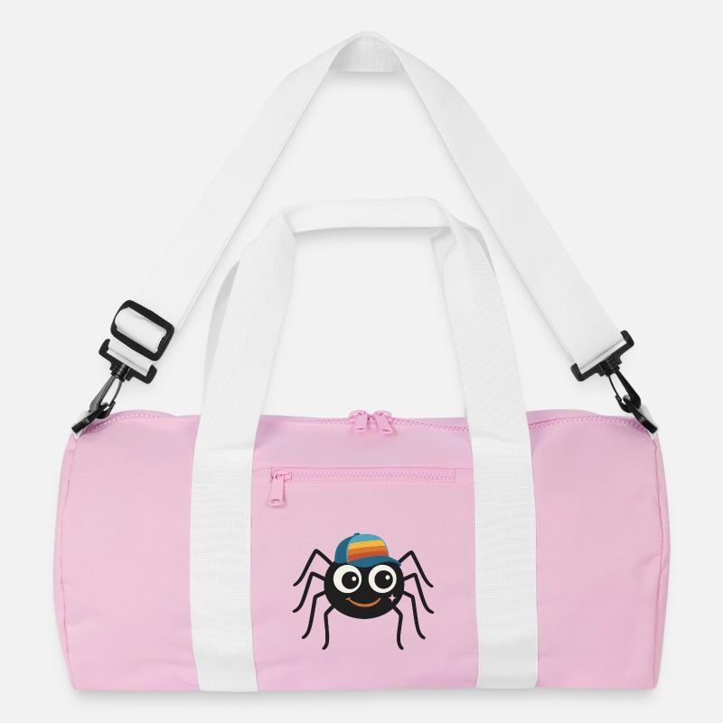 Coole Spinne mit Retro-Cappy – süß & frech Recycelte Duffel Bag
