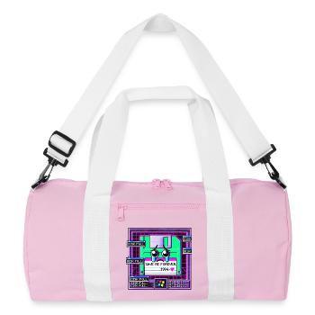 Floppy Neon Cry 1994 - Recycelte Duffel Bag - Rosa/Weiß - Vorne